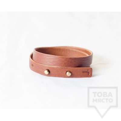 Мъжка гривна J.Griffin Double Stripe Brown